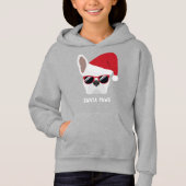 Santa Paws Kerstwitte bullehond (Voorkant)