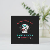 Santa Paws komt aan Vintage Kerstmis (Staand voorkant)