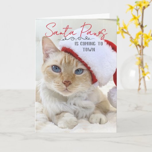 Santa Paws komt naar de kerststad Kaart (Gele Bloem)