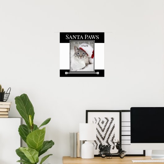 Santa Paws komt naar de kerststad Poster (Thuiskantoor)