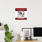 Santa Paws komt naar de kerststad Poster (Thuiskantoor)
