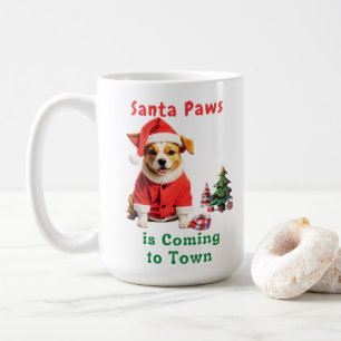 Santa Paws komt naar de stad feestelijke huisdier Koffiemok