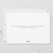 Santa Paws komt naar de stad! Grappige hond foto Feestdagenkaart (Achterkant)