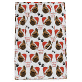 Santa Paws komt naar de stad inpakpapier Medium Cadeauzakje (Voorkant)