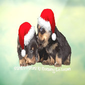 Santa Paws Komt naar de Stad Schattige Rottweiler  Raamsticker (Vel 3)