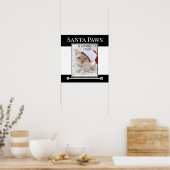 Santa Paws komt naar het Christmas Poster (Keuken)
