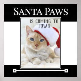 Santa Paws komt naar het Christmas Poster