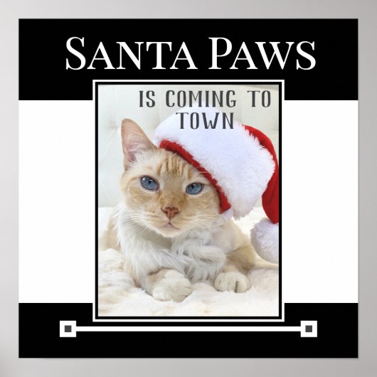 Santa Paws komt naar het Christmas Poster (Voorkant)