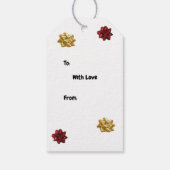 Santa Paws - Kristal de Husky Dog gepersonaliseerd Cadeaulabel (Achterkant)