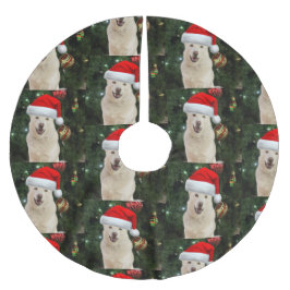 Santa Paws - Kristal de Husky Dog Kerstboom Rok