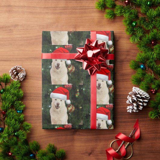 Santa Paws - Kristal de Husky Wrapping Paper Roll Cadeaupapier (Feestdagen Geschenken)