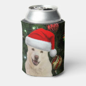 Santa Paws - Kristal the Husky Dog Kerstmis Blikjeskoeler (Blikje Achterkant)