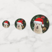 Santa Paws - Kristal the Husky Dog Kerstmis Confetti (Voorkanten)