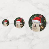 Santa Paws - Kristal the Husky Dog Kerstmis Confetti (Achterkanten)