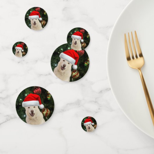 Santa Paws - Kristal the Husky Dog Kerstmis Confetti (Groep)