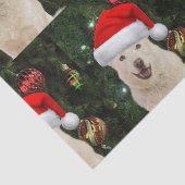 Santa Paws - Kristal the Husky Dog Kerstmis Tissuepapier (Detail)