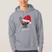 Santa Paws Lila Tan French Bulldog Hoodie (Voorkant)