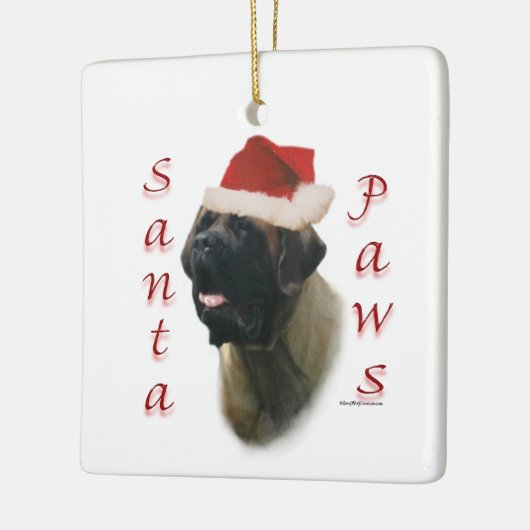 Santa Paws Mastiff Ornament (Links)