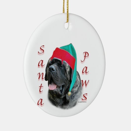 Santa Paws Mastiff Ornament (Rechts)