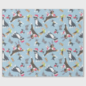 "Santa Paws" Met feestelijke kerst Cadeaupapier (Vlak)