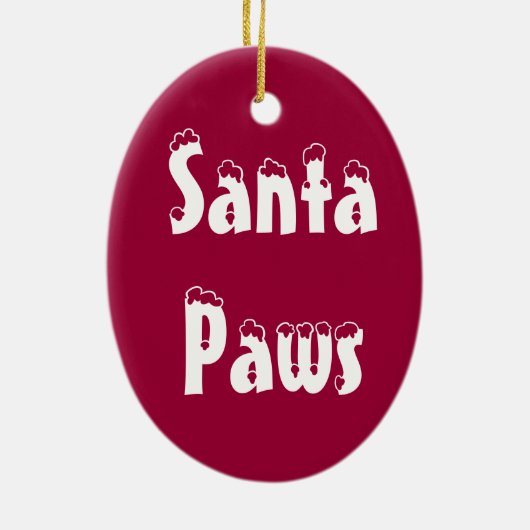 Santa Paws Ornament (Achterkant)