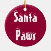 Santa Paws Ornament (Achterkant)