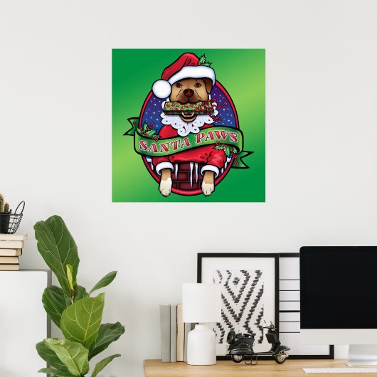Santa Paws Poster (Thuiskantoor)