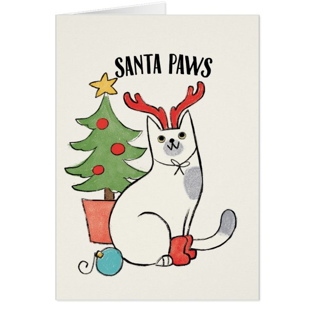 Santa Paws | rendierkat (Voorkant)