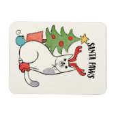 Santa Paws | rendierkat Magneet (Horizontaal)