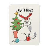 Santa Paws | rendierkat Magneet (Verticaal)