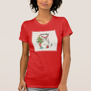 Santa Paws rendierkat T-shirt