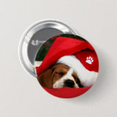 Santa Paws Ronde Button 5,7 Cm (Voorkant /achterkant)