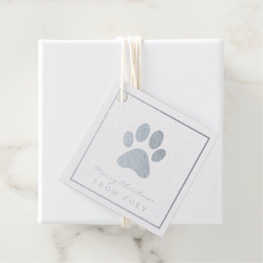 Santa Paws - schattig vakantiegeschenk label van d (Met doos)