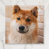 Santa Paws - schattig vakantiegeschenk label van d (Achterkant)