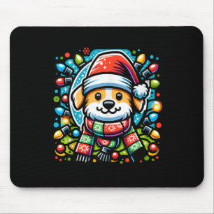Santa Paws Schattige kersthondenontwerp voor Anima Muismat