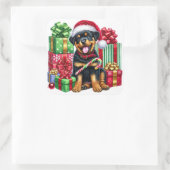 Santa Paws: snoeprietbandiet! Vierkante Sticker (Tas)