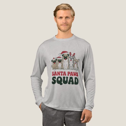 Santa Paws Squad T-shirt (Voorkant)