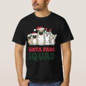 Santa Paws Squad T-shirt (Voorkant)