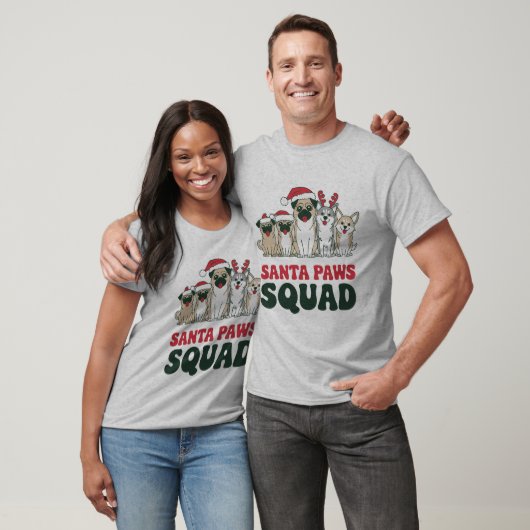 Santa Paws Squad Tee T-shirt (Unisex)
