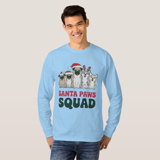 Santa Paws Squad Tee T-shirt (Voorkant volledig)