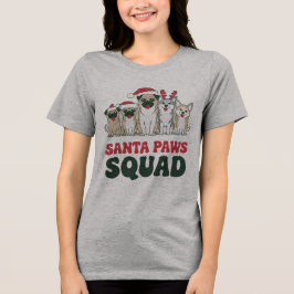 Santa Paws Squad Tee Tri-Blend Shirt