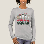 Santa Paws Squad Tee Tri-Blend Shirt (Voorkant)