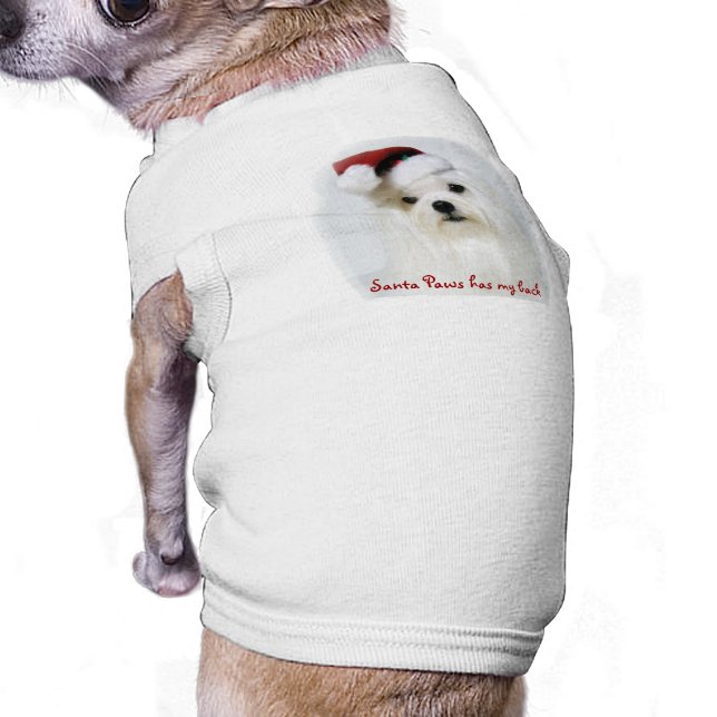 Santa Paws T-shirt (Achterkant)