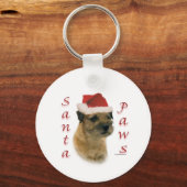 Santa Paws van de grens Sleutelhanger (Voorkant)