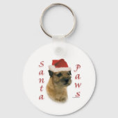 Santa Paws van de grens Sleutelhanger (Achterkant)