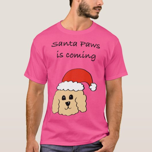 Santa Paws vintage T-shirt (Voorkant)