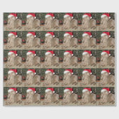 Santa Paws - Weimaraner-stijl - Kerstmis met hond Cadeaupapier (Vlak)
