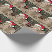 Santa Paws - Weimaraner-stijl - Kerstmis met hond Cadeaupapier (Hoek)