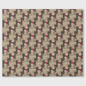 Santa Paws - Weimaraner Style - (4SQ) - 3 Punten Cadeaupapier (Vlak)