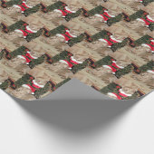 Santa Paws - Weimaraner Style - (4SQ) - 3 Punten Cadeaupapier (Hoek)